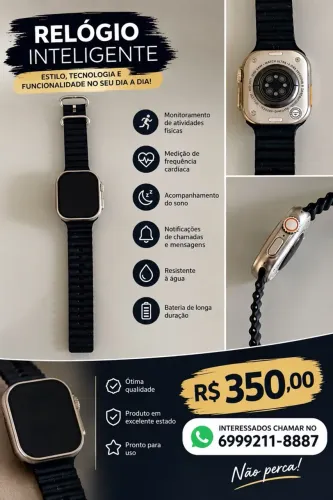 Vendo relogio smartwatch novo