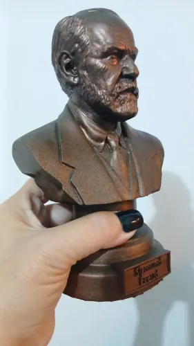 Estátua busto Sigmund Freud cor bronze