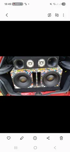 Som automotivo, 2 eros de 600 , mais modulo 2k5