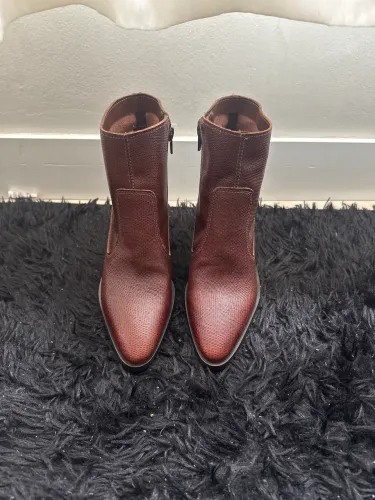 Bota cano médio vinho 