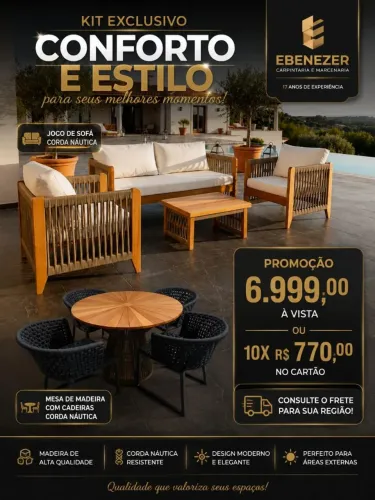 PROMOÇÃO MESA E SOFÁ
