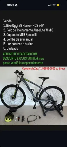 Bike Hacker HDS + ACESSÓRIOS