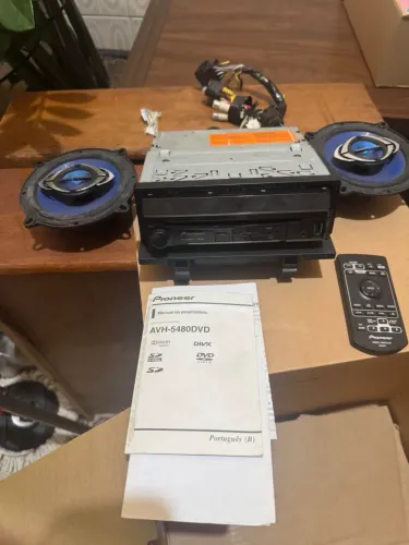 Rádio de carro Pioneer, AM e FM com DVD