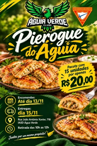 ? PIEROGI DO ÁGUIA - SABOR ESPECIAL POR UMA BOA CAUSA! ?