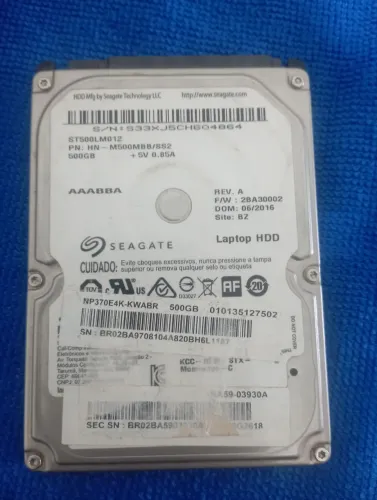 HD de Notebook