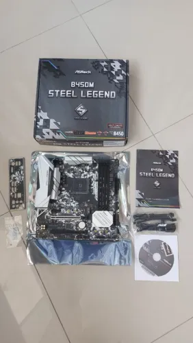Placa-Mãe ASRock B450M Steel Legend - Socket AM4