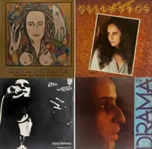 Disco de Vinil (LP) MARIA BETÂNIA - combo com 4 discos.