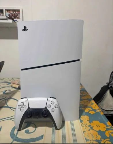 Ps5 slim midia digital com jogos 1 controle 850gb sem caixa