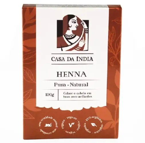 Red henna Indiana 100% Natural Ruivo Cabelo 100g 