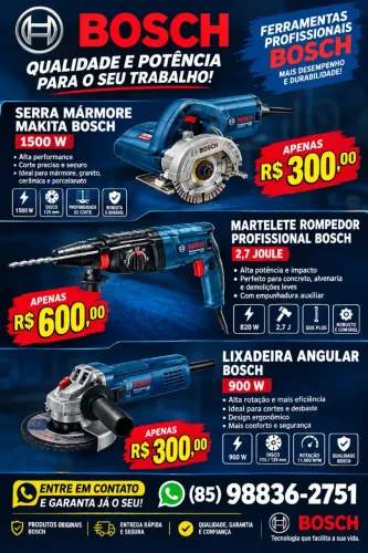 Martelete rompedor Bosch e makita