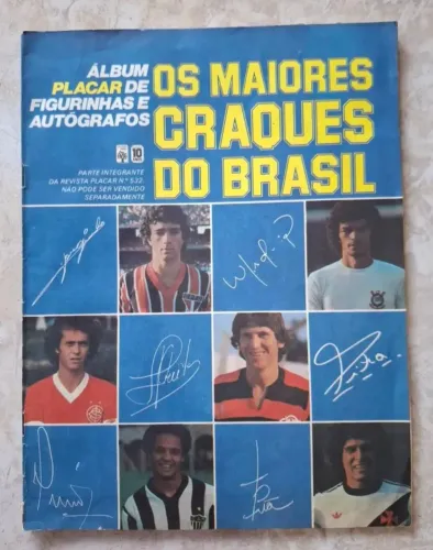 Álbum Placar Autógrafos Maiores Craques do Brasil 1980 Completo<br>Do Brasil Completo