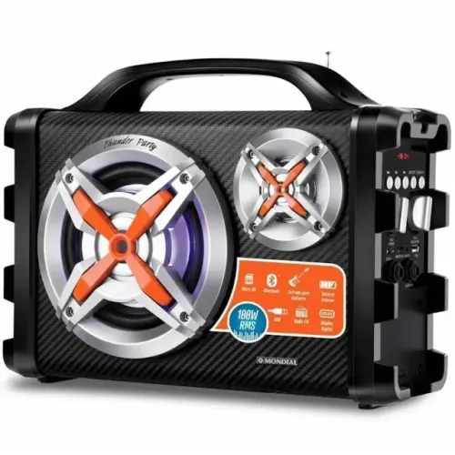 Caixa De Som Amplificada Com Bluetooth Mondial Mco 14 Bivolt