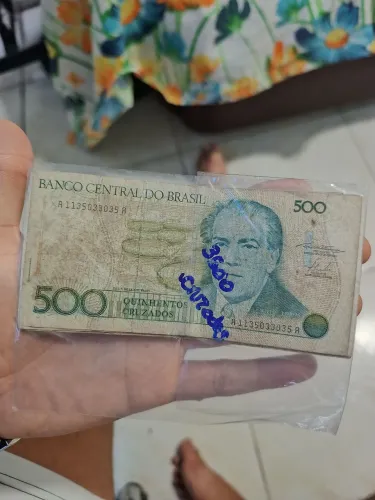 Cédula 500 Cruzados - Colecionador 