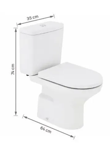 Kit Vaso Sanitário Deca - modelo Level (completo e novo)