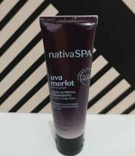 Nativa SPA Uva Merlot Loção Nutritiva Desodorante O Boticário 50mL