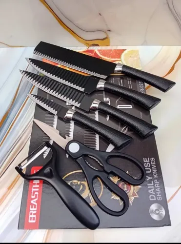 Kit 6 Peças Facas Antiaderente