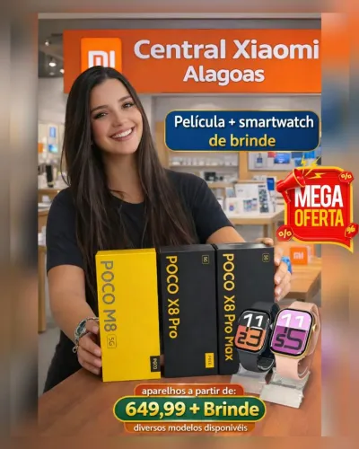 Xiaomi Poco X8 Pro 5G e Pro Max 5G, Poco X7 Pro 5G e Diversos Modelos Disponíveis