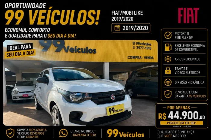 Fiat Mobi Like 1.0 Fire Flex 5P. 2020