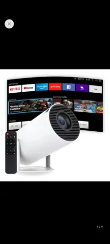 Projetor Portátil 4k Hd Android 11.0 Smart Wifi 5g Bluetooth (NOVO NA CAIXA)