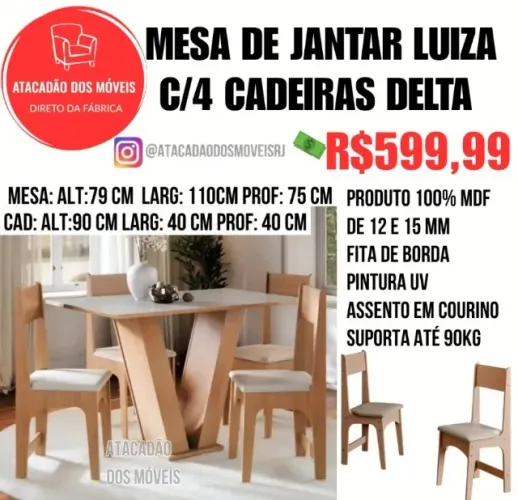 JOGO DE MESA Á PARTIR DE 399,99