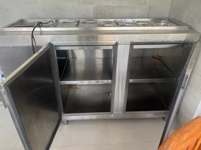 Balcão refrigerado todo em ixo 304