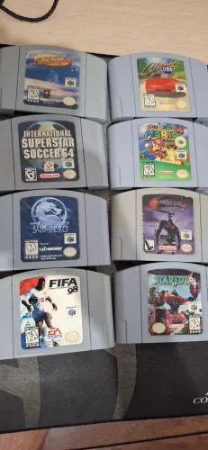 Lote de cartuchos/fitas nintendo 64. Nao vendo separado