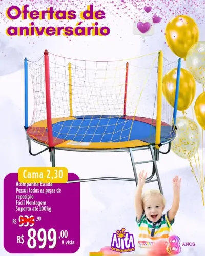 Cama Elastica Pula Pula 2,30