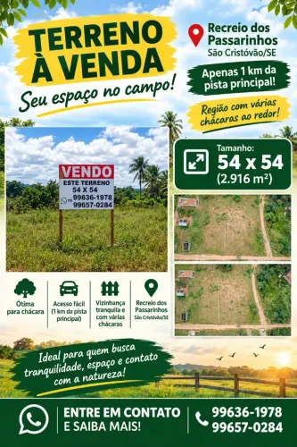 Vendo um terreno em São Cristóvão no recanto dos pássaroso