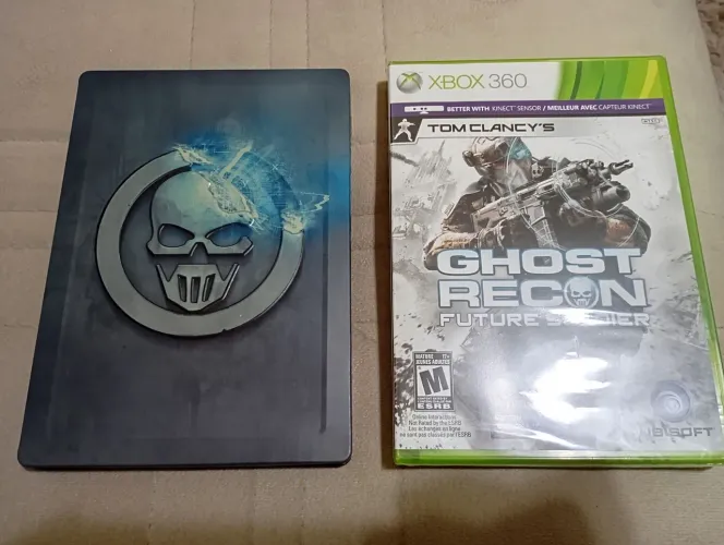(LACRADO) Game + SteelBook Ghost Recon Future Soldier Xbox 360