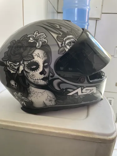 CAPACETE ASX CATRINA PRETO/CINZA