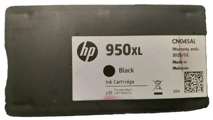 Cartucho HP 950XL Original Recarregável CN045AL PRETO Não remanufaturado