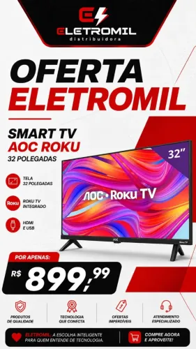 tv aoc 32 polegadas