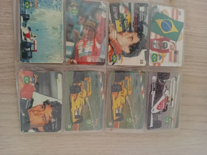 Cartão colecionável Ayrton Senna