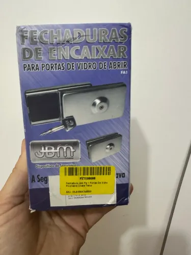 Fechadura Trava porta vidro JBM