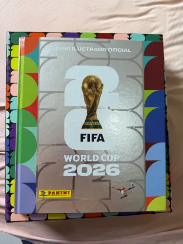 Álbum da copa 2026 prata caixa box super premium completo