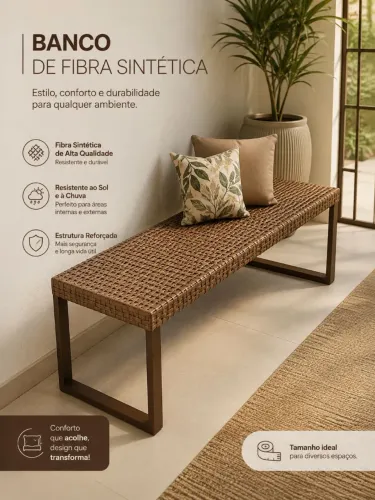Banco Fibra Junco sintético