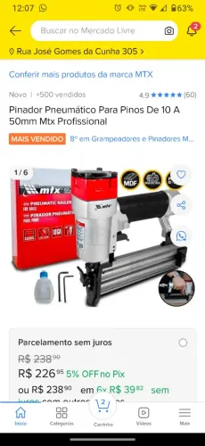 Pinadeira pneumática 