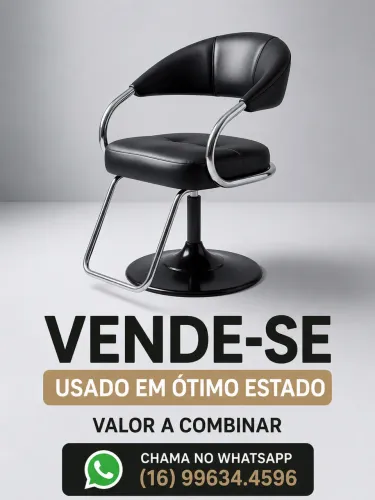 Cadeira rotativa salão de beleza ou barbearia