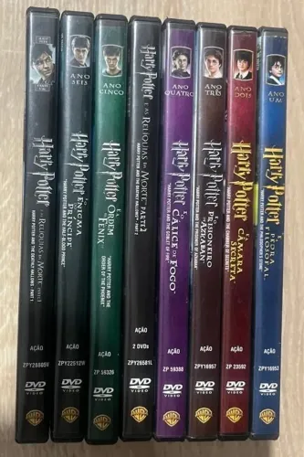DVDS HARRY POTTER- COLEÇÃO COMPLETA