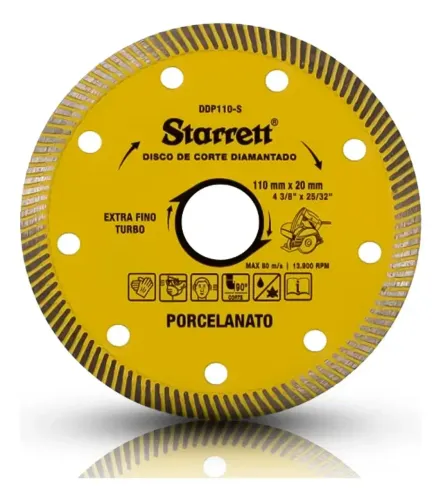 Disco de corte Diamantado Porcelanato Extra fino Starrett