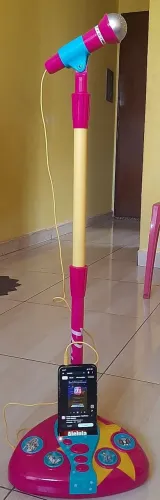 Microfone karaoke barbie