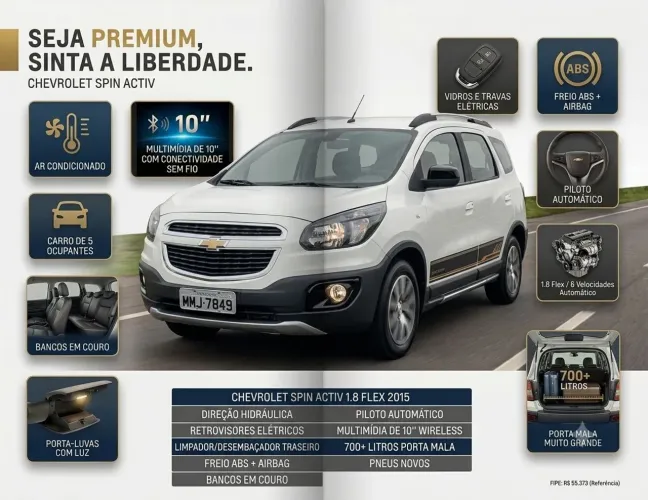 Chevrolet Spin Activ 1.8 8V Econo. Flex 5P Aut. 2015