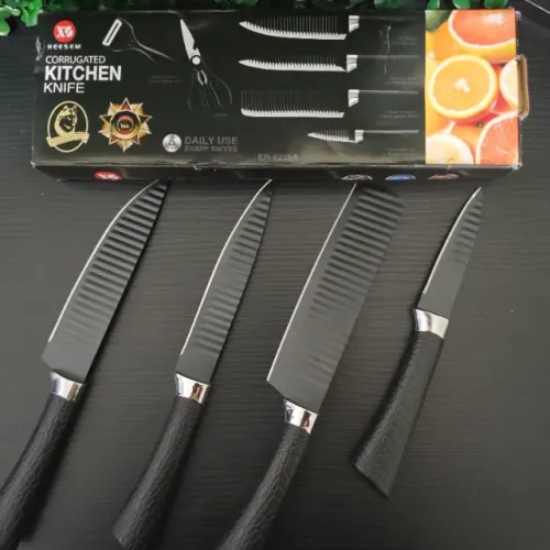 Kit de Facas Inox 6 Peças Antiaderente