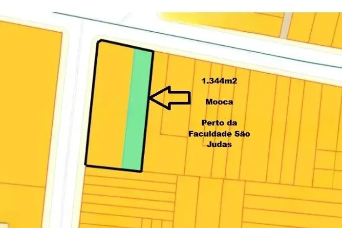 TERRENO 1.344m² À VENDA NA MOOCA 25m DE FRENTE ZONEAMENTO ZEU