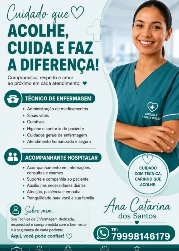 Técnico de enfermagem/acompanhantehispitalar