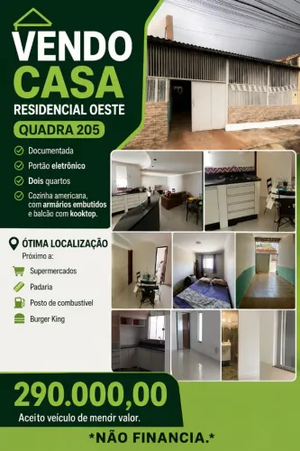 Vendo casa residencial oeste São Sebastião