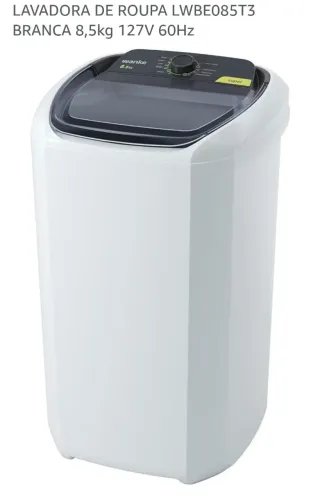 Lavadora de roupas nova 8,5kg