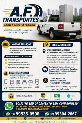 Transporte Pequeno + Carreto Pequeno