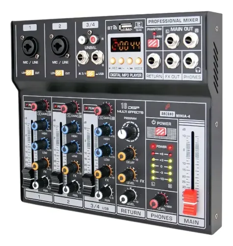 Arcano Minia-4 4 Canais Bluetooth USB