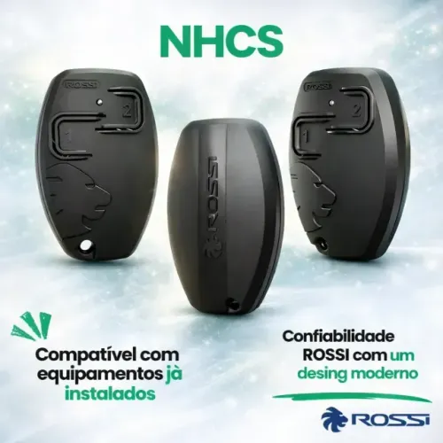 Controle Rossi Nhcs 433 Nano Atto Dz3 Dz4 Bv Turbo Vip Nitro Preto modelo novo
